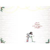 Tatty Teddy With Snowman Me to You Bear Christmas Card Extra Image 1 Preview